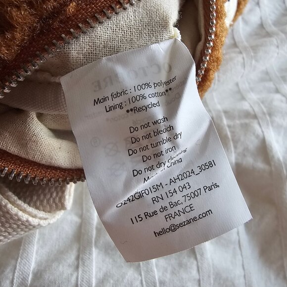 New Octobre Editions Fleece Crossbody Pouch - 2024 - Khaki - Picture 4 of 11